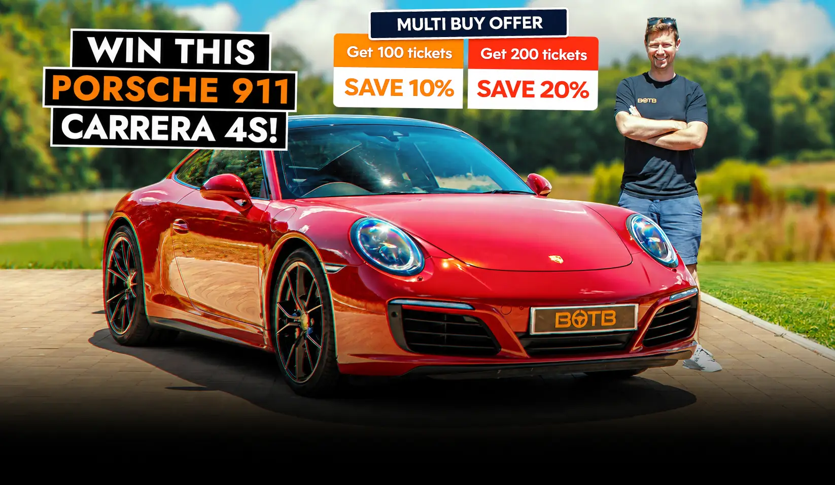   Fresh Drop! Porsche Perfection – Win a 911 Carrera 4S for Just 22p!