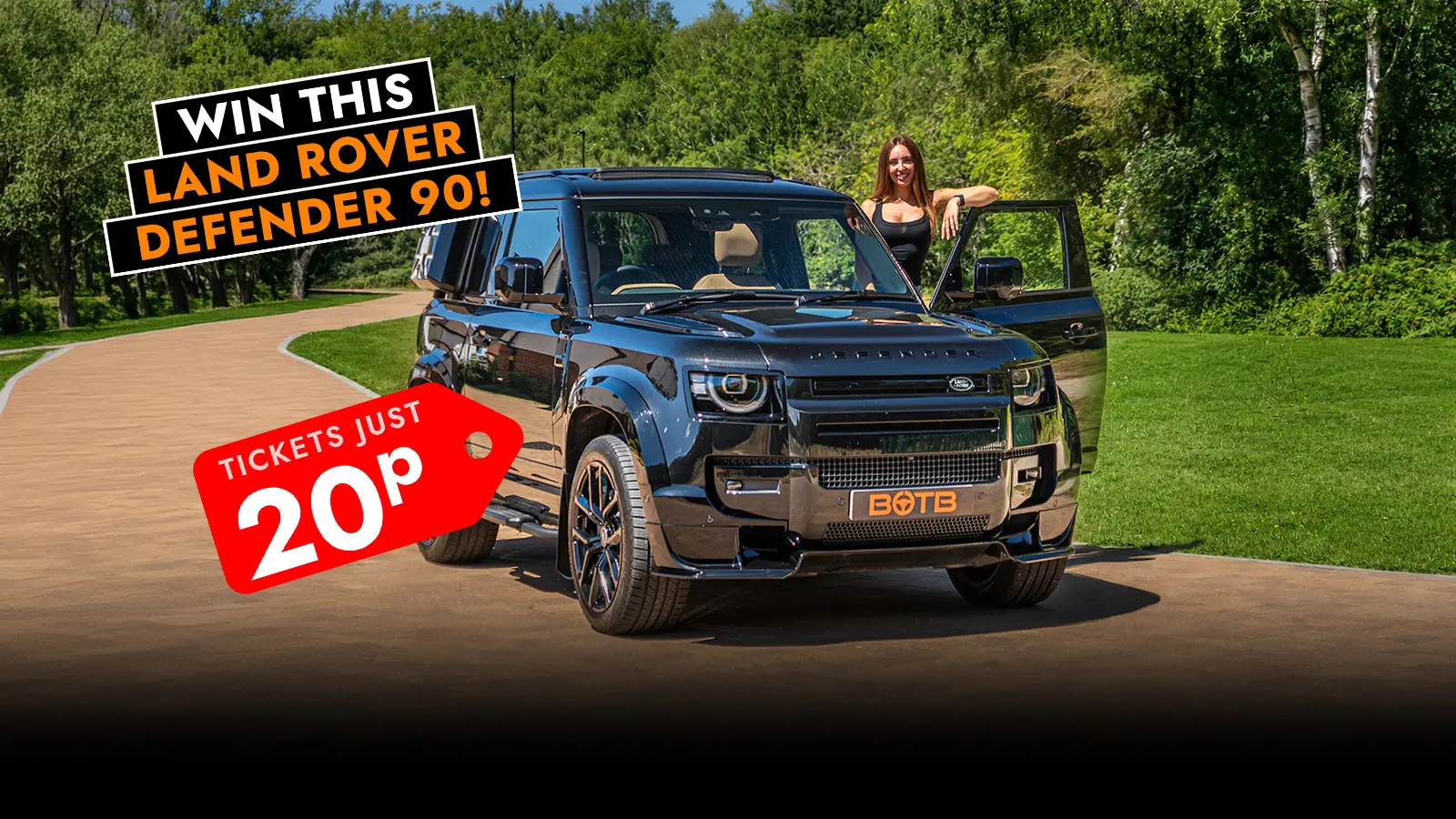   Just Dropped! Win A British Icon – This Land Rover Defender 90 for Only 20p!