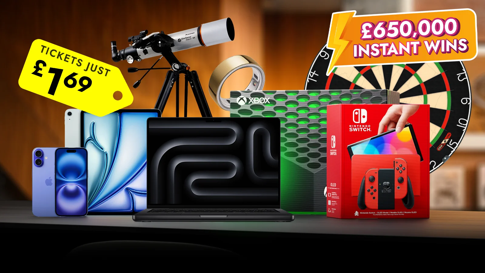   72hr Flash Instant Wins - Win £650k Home Prizes & Dream Tech!