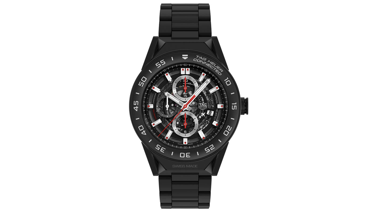 tag heuer connected 45 black ceramic