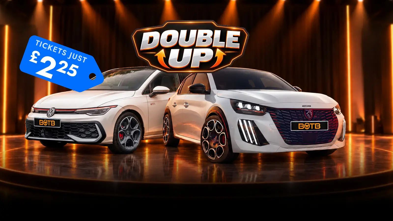    The Double Up -  Peugeot E- 208 GTi + Volkswagen Golf GTi
