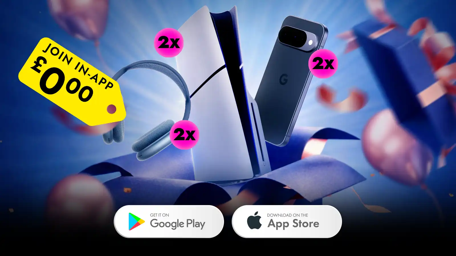   Win Free Sony Playstation 5 Pros, Apple Airpod Max's & Google Pixel 10s