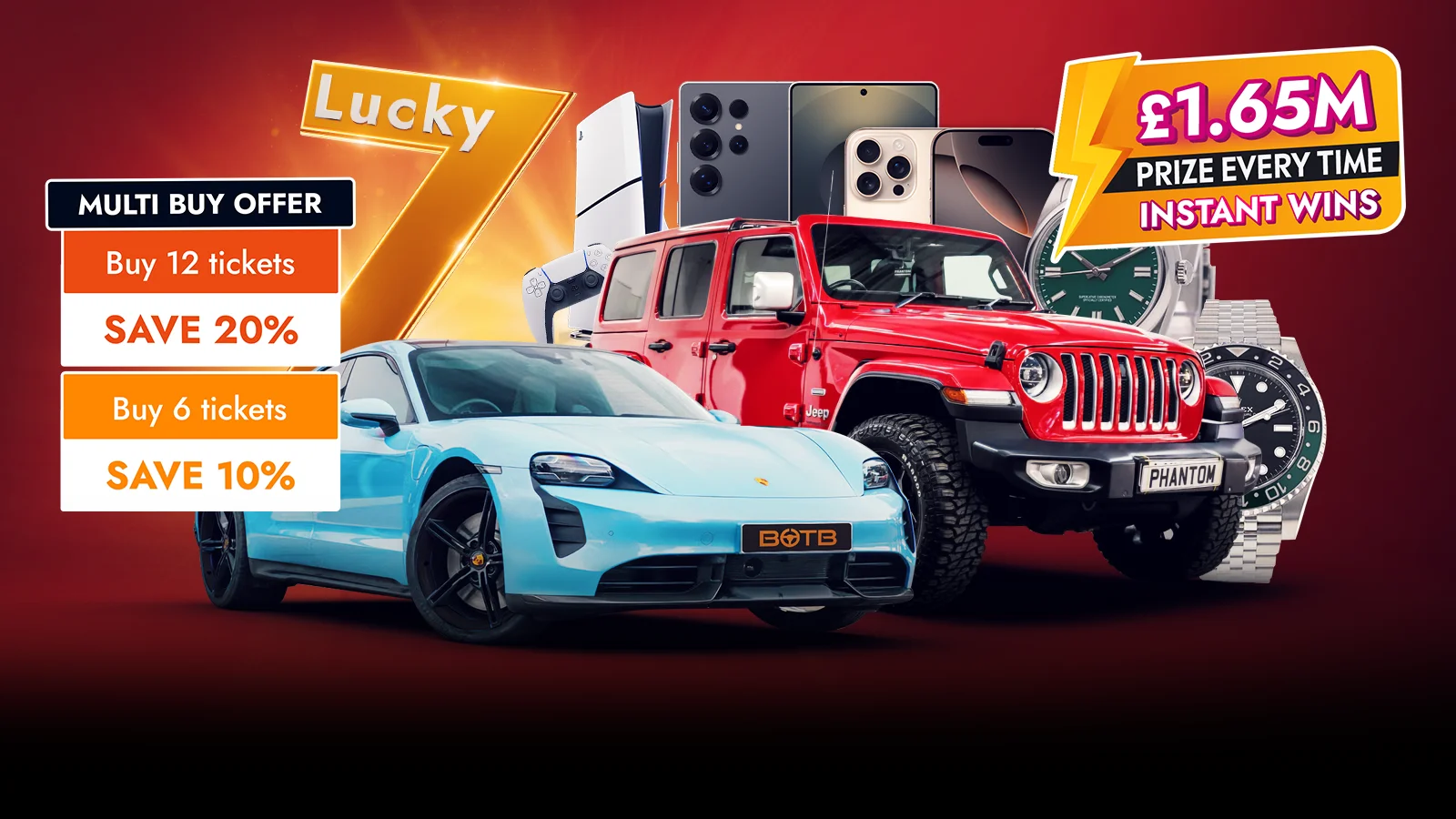 Join the Exclusive £1.65M Instant Wins Edition – 100% chance to win!