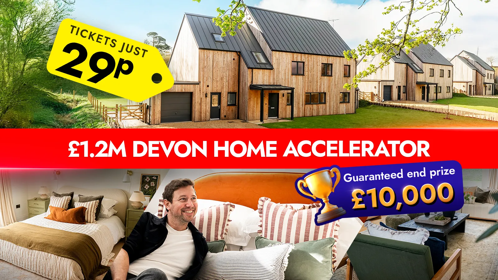   Ends Tonight! Win £10k Cash & Boost Your Chances of a Dream Home in Devon