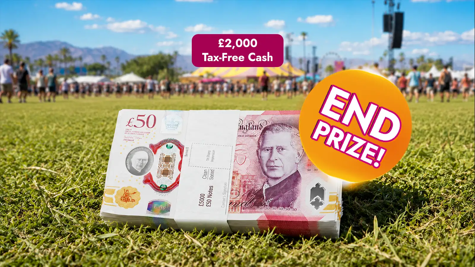   Brand New! Win Instantly In Our £2.5M+ Summer Festival for £1.49!
