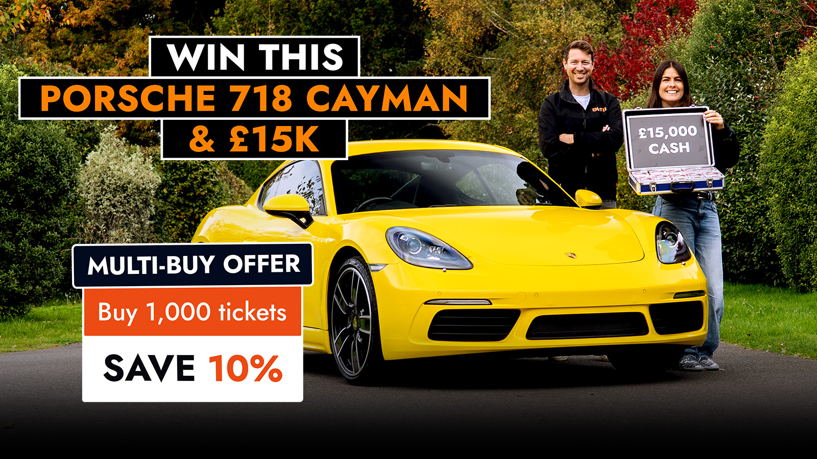 6p For A Porsche 718 Cayman & £15k Tax-Free Cash! Unmissable Deal!