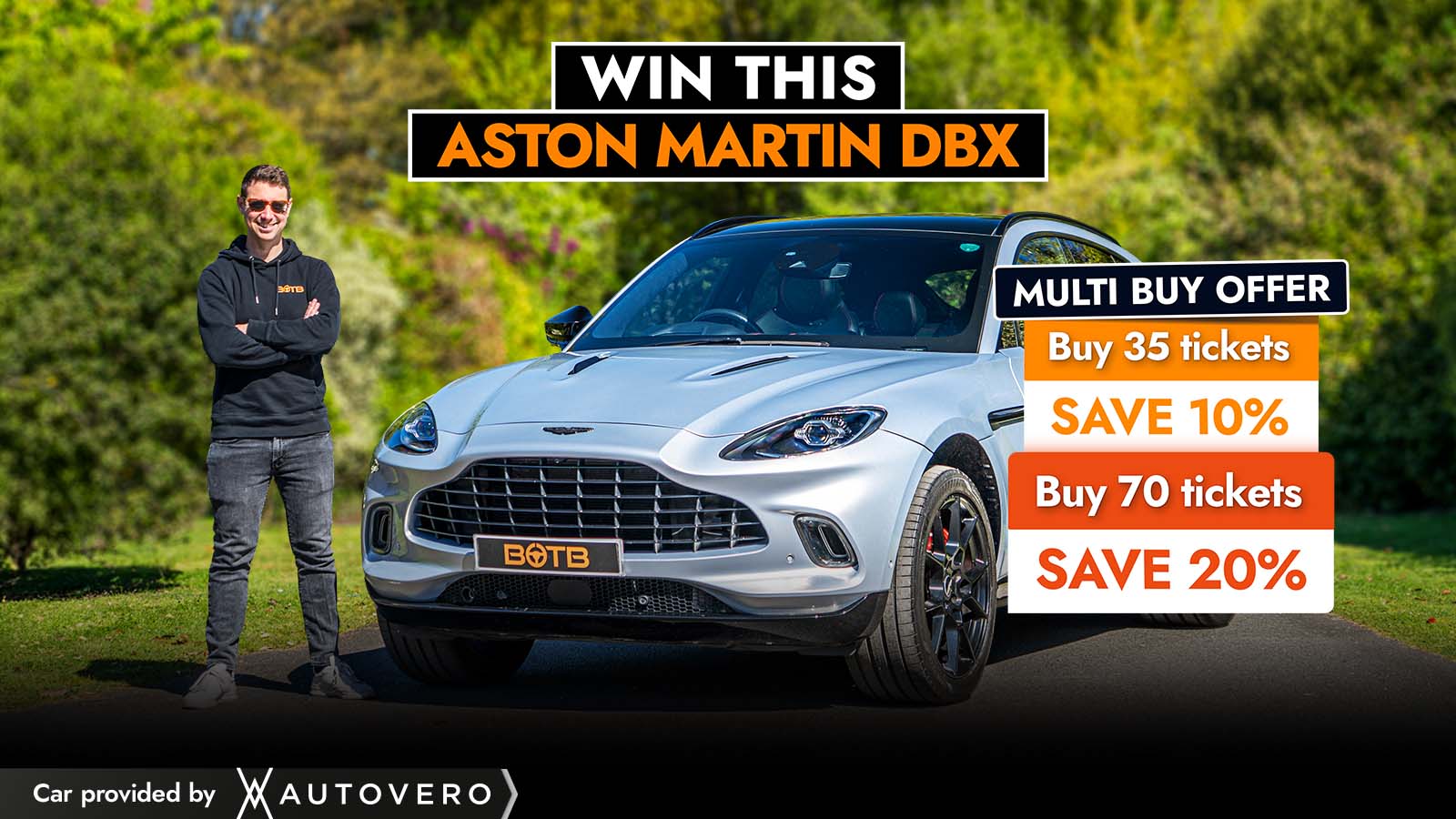   Ultimate SUV Experience – Win an Aston Martin DBX for 19p!