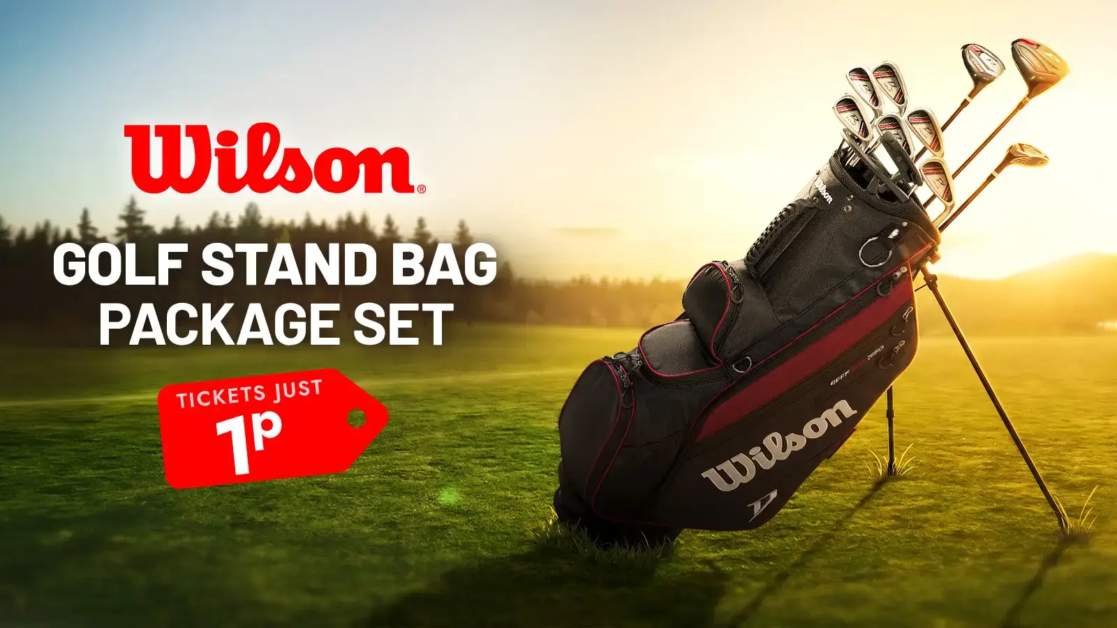   Wilson Men's 10 Piece Tour Golf Stand Bag Set