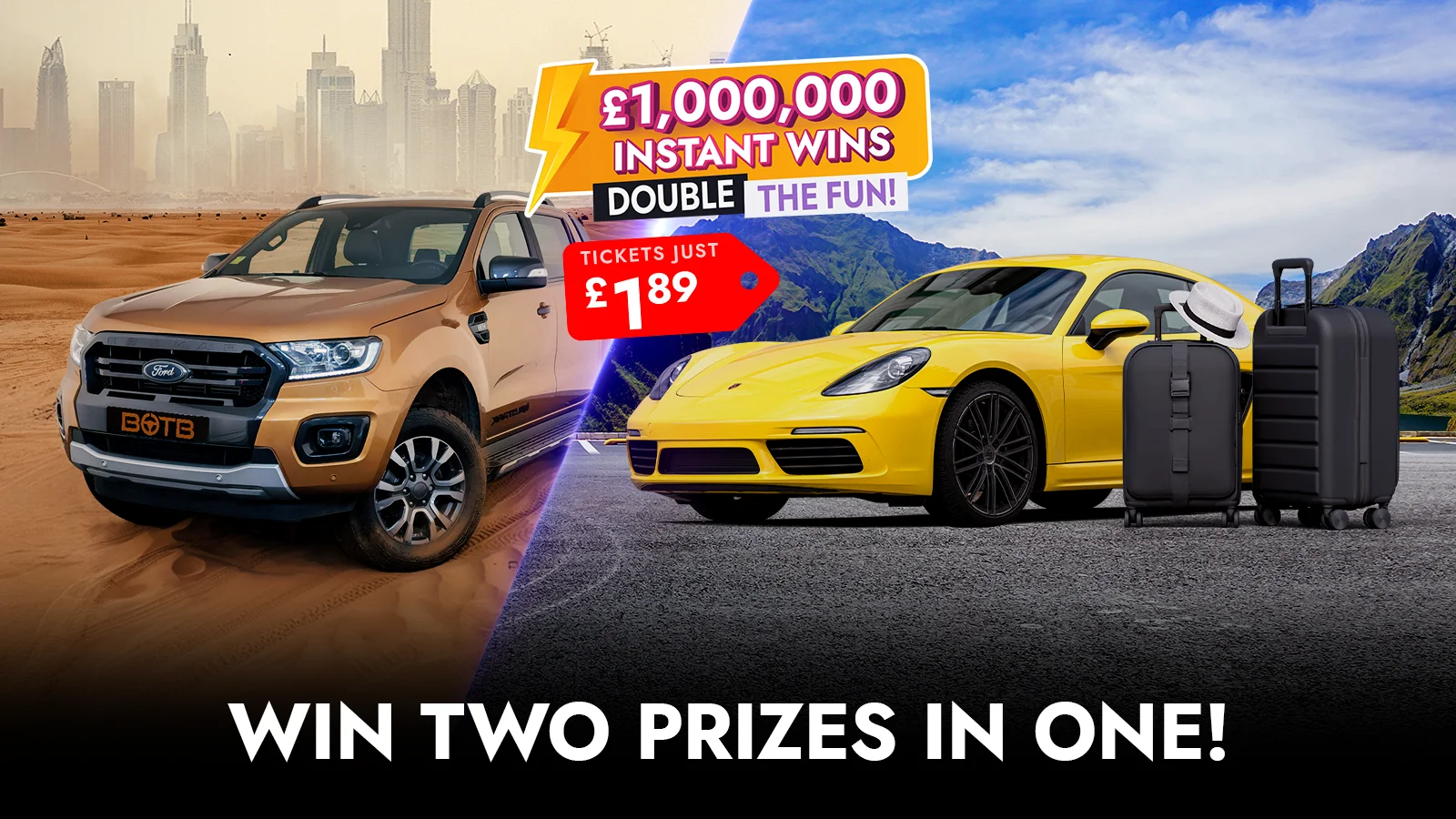   £1M Instant Wins – Double the Fun!