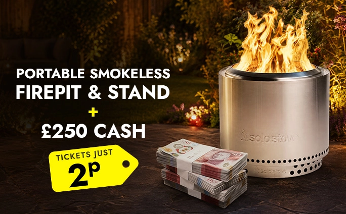 Win Smokeless Firepit + £250 Cash