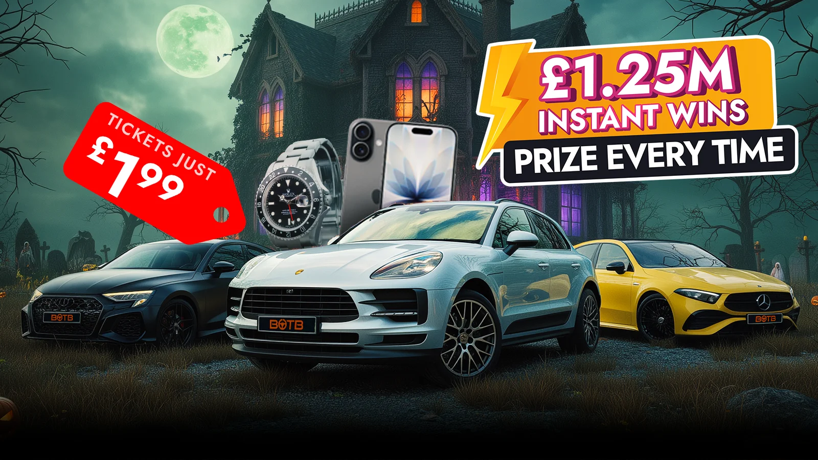 £1.25M Spooktacular Instant Win Giveaway – Prize Every Time!