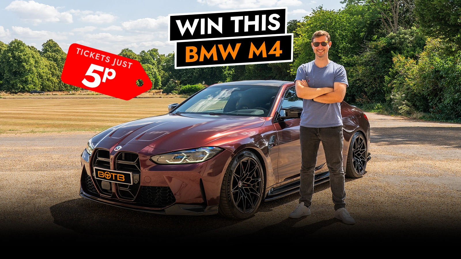 Win this 530 BHP BMW M4 Competition worth £54,000 for just 5p!