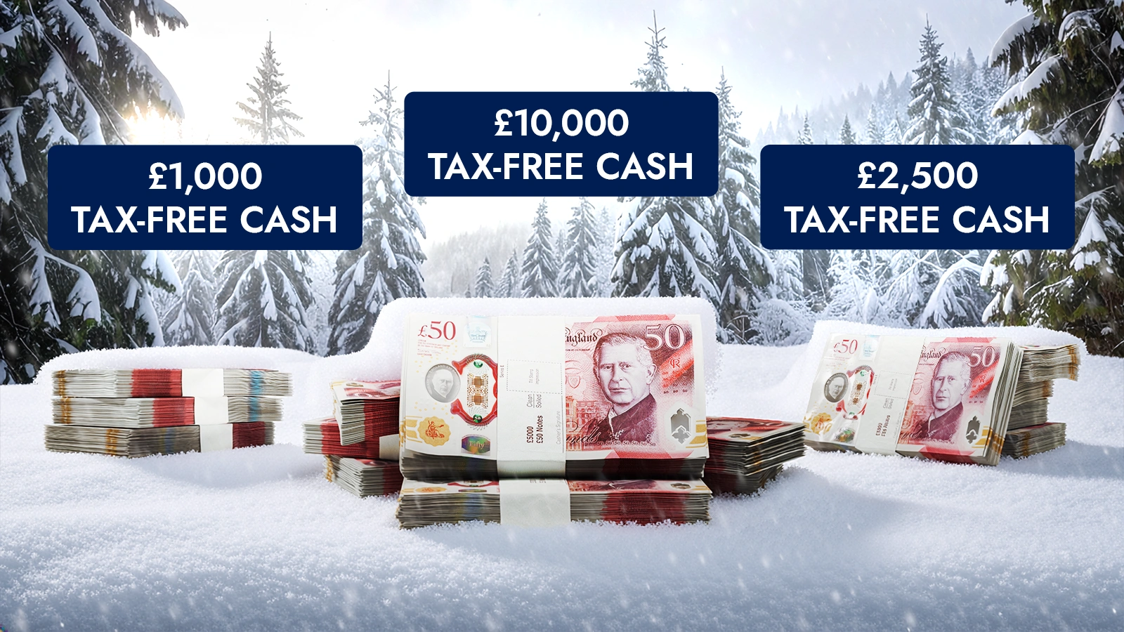   Snowfall of Prizes – £1.7M Festive Extravaganza from £1.19 a Ticket!