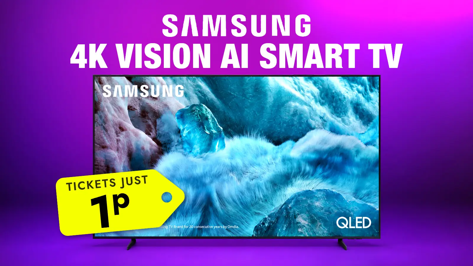   Win a Samsung 65" QLED 4K Smart TV