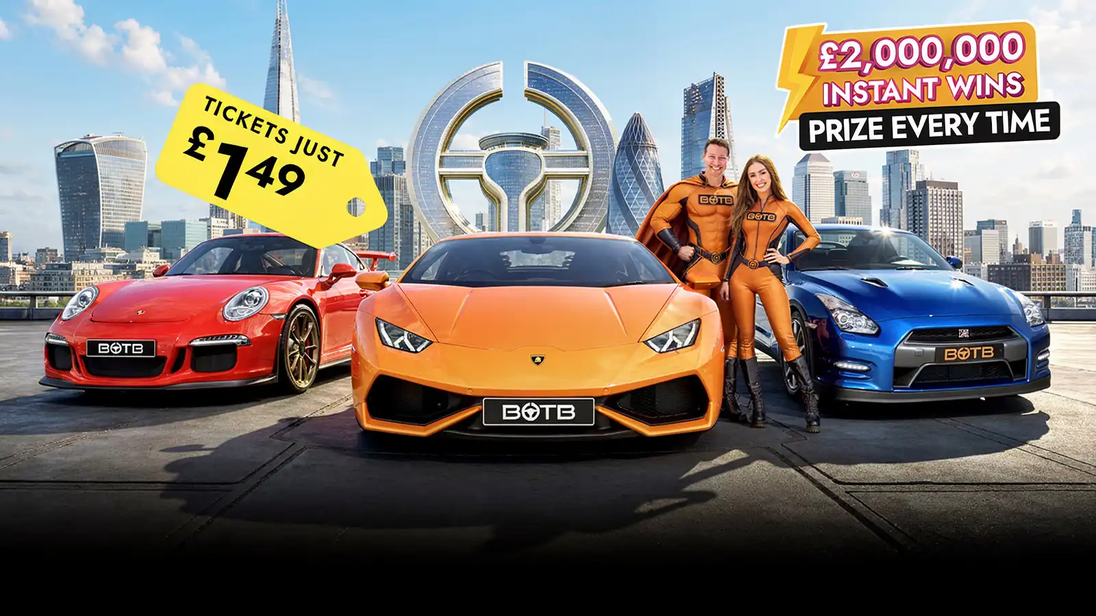   Last Few Days! Win An Instant Prize Every Time in This £2M Supercar Special for £1.49