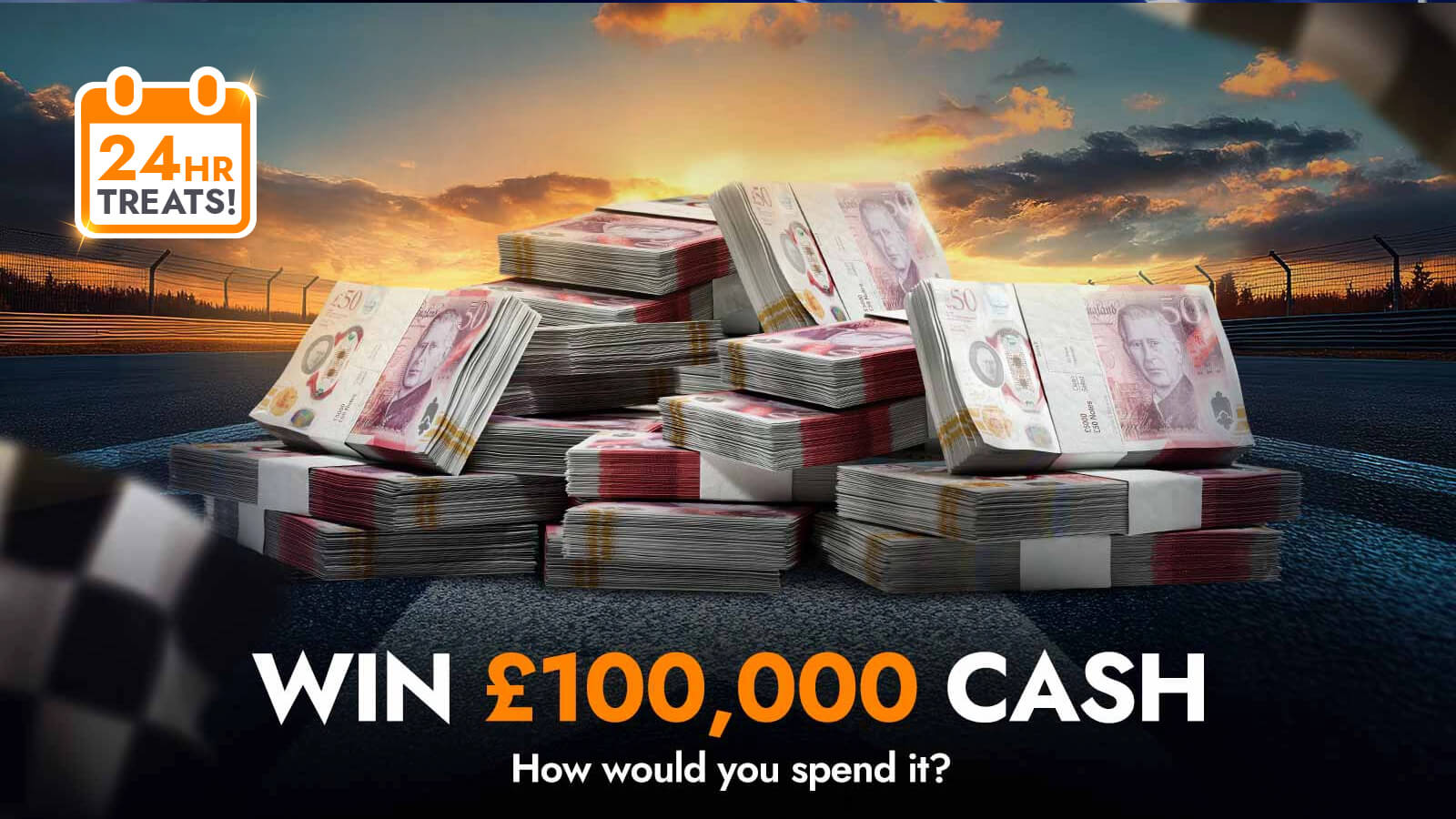  Cash Prize £7,500/month for a Year
