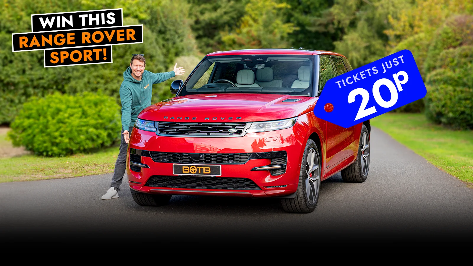   Just Dropped! £67k of Range Rover Luxury - Win This Sport Autobiography For 20p!