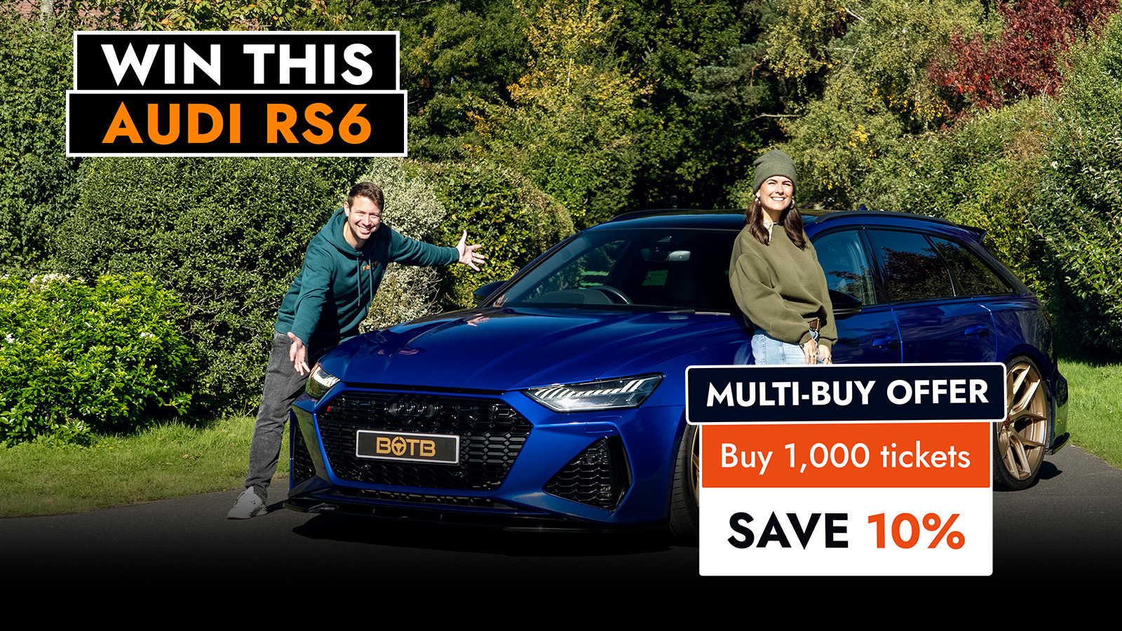   Own the Road in Style – Audi RS6 Available to Win for 10p!