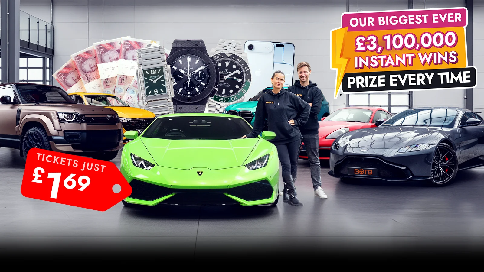   Join the Biggest £3.1M Instant Wins Yet – You Win Every Time!