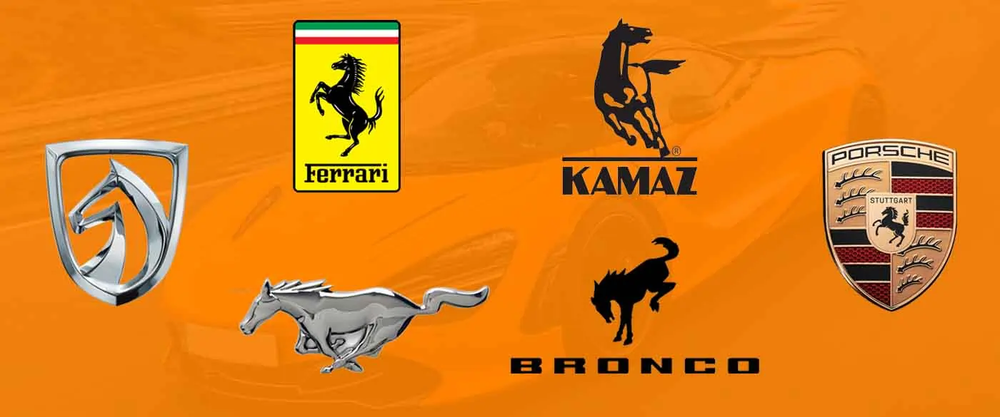 car logos with a horse