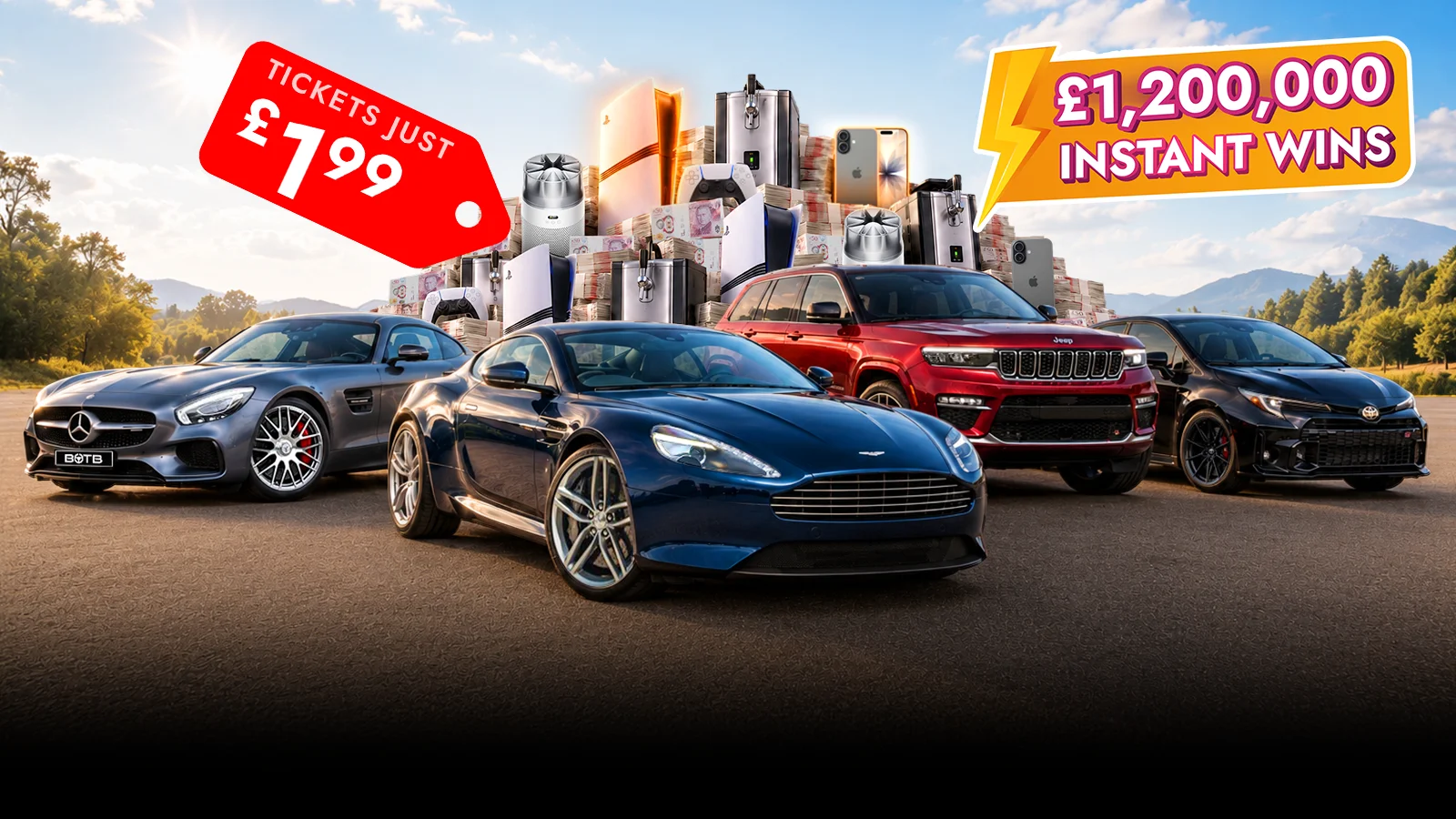   Brand New Competition! Conquer Prize Mountain And Win Instantly for £1.99!