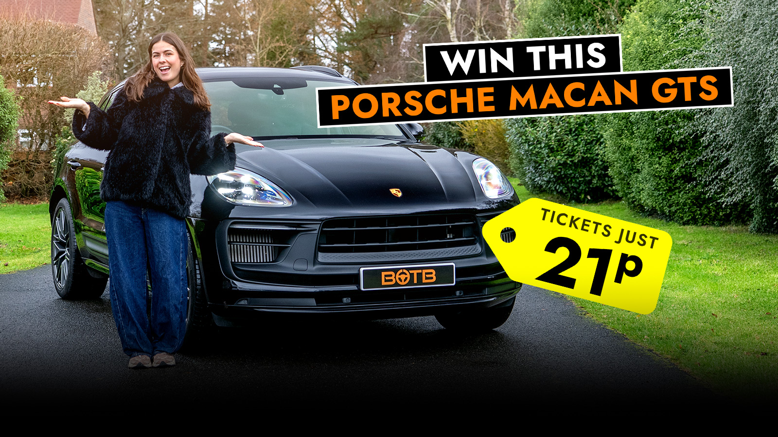   Win a 434 BHP Porsche Macan GTS - 21p Could Change Everything!