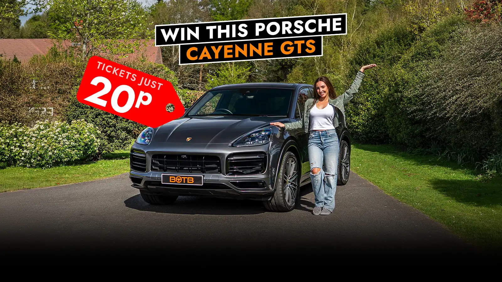   Experience German Luxuxy - Win a Porsche Cayenne GTS for 20p!