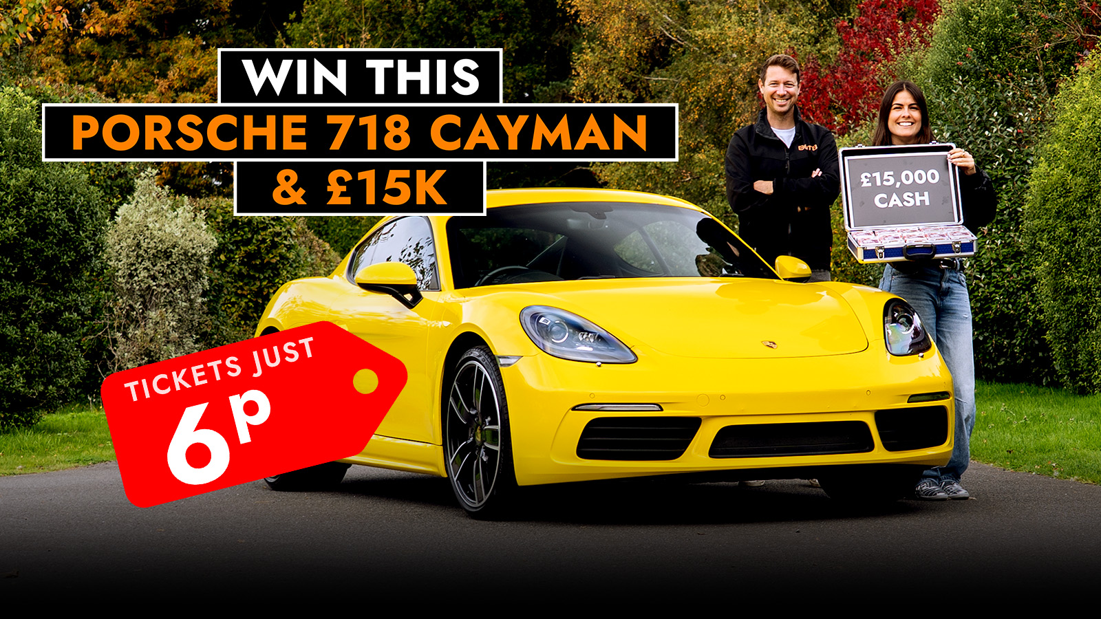   6p For A Porsche 718 Cayman & £15k Tax-Free Cash! Unmissable Deal!