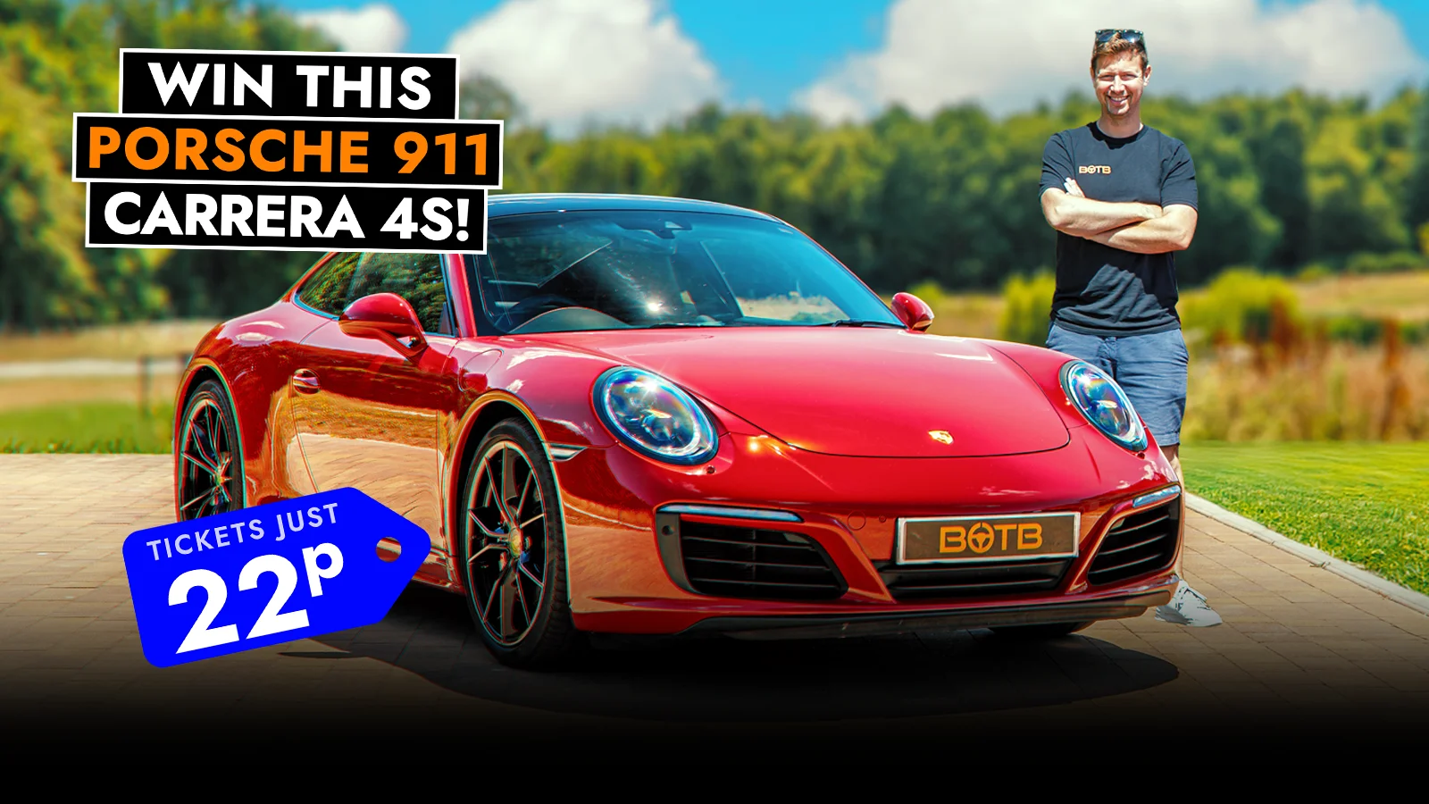   Fresh Drop! Porsche Perfection – Win a 911 Carrera 4S for Just 22p!