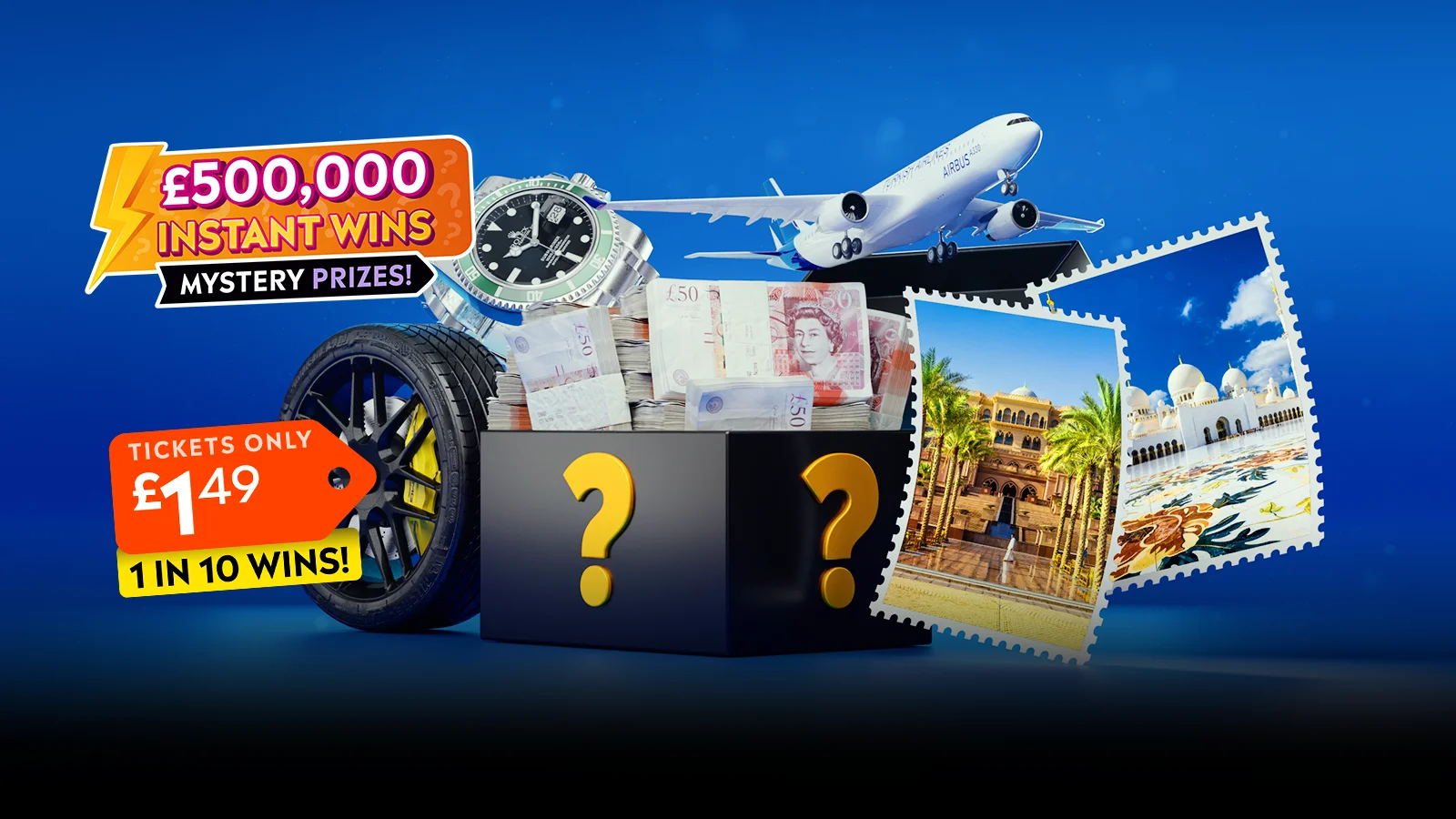£500k Mystery Prize Instant Wins