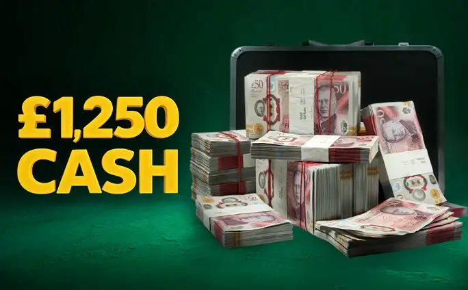 Win £1,250 Cash