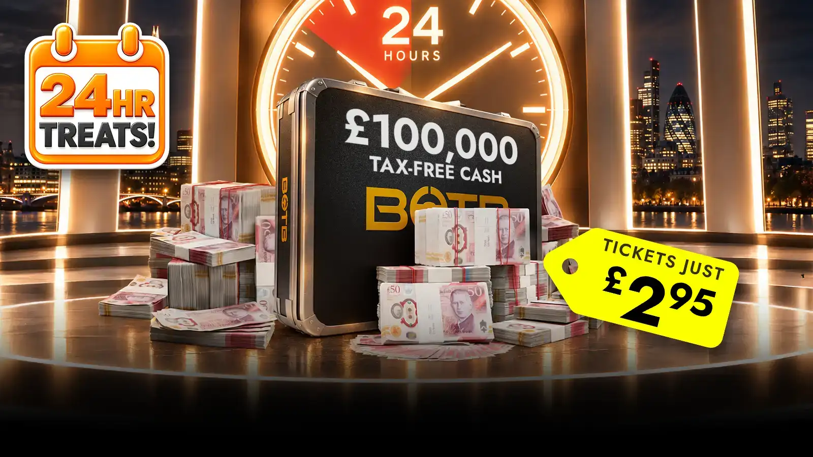  Cash Prize £100,000