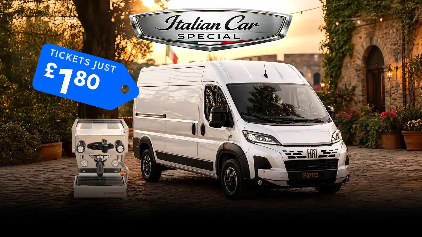  Fiat Ducato BEV Serie 2 Electric Van Plus Bonus La Marzocco Linea Espresso Machine