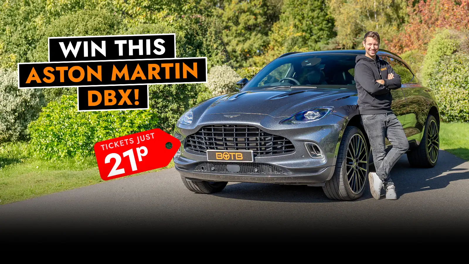   Just Dropped! The Ultimate Luxury SUV – Win This £90k Aston Martin DBX For 21p!