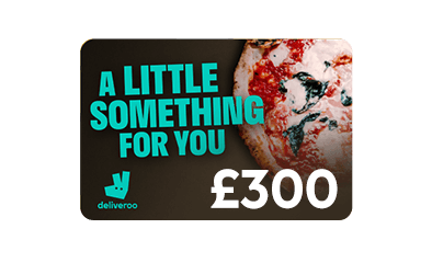   Deliveroo: £300 Giftcard