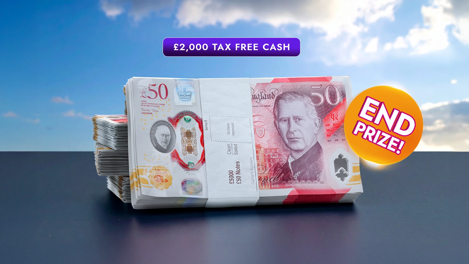   Prizes are Falling From the Sky – £600k Prize Every Time!