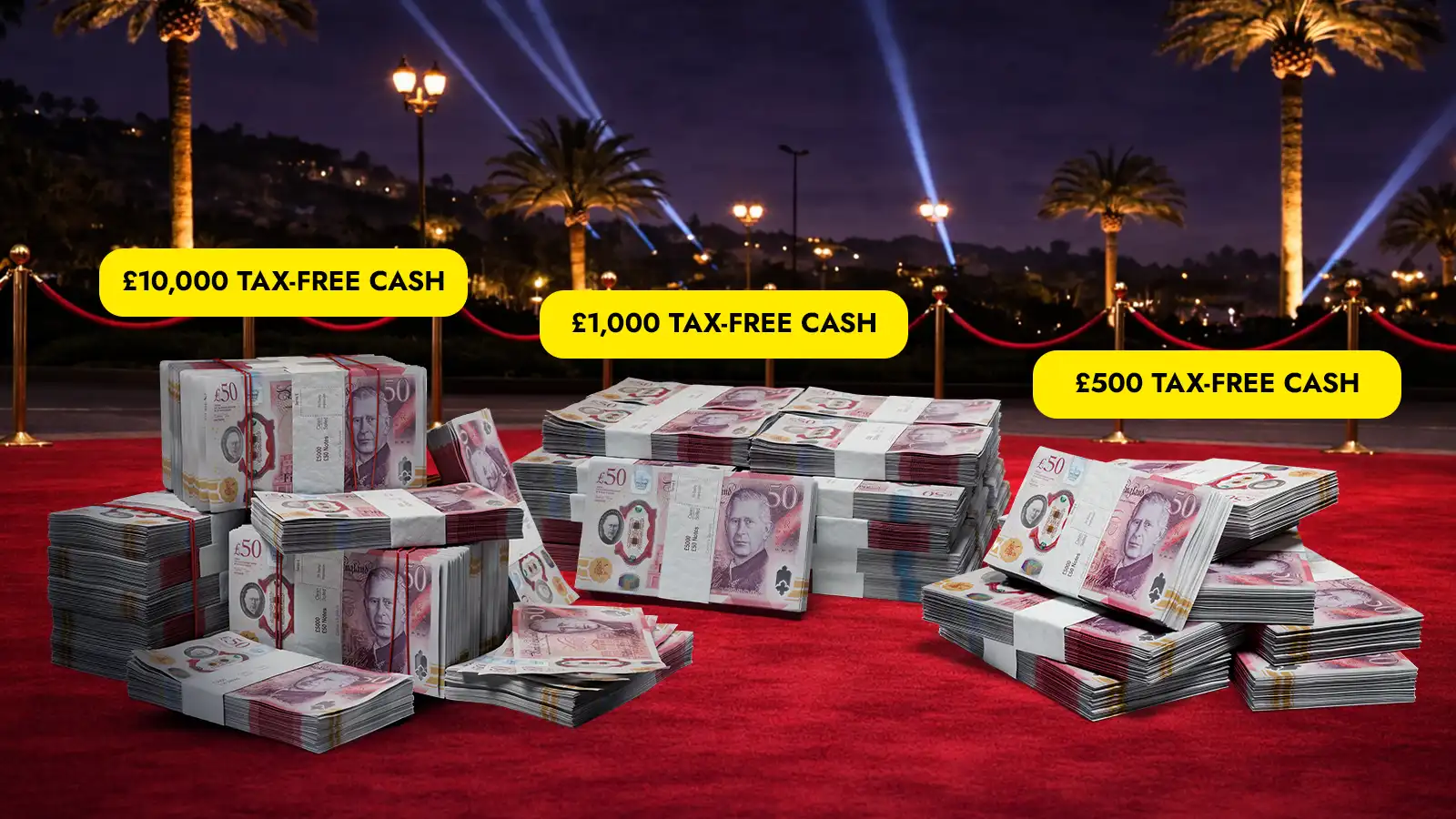   Lights, Camera, Jackpot! £1.1M Instant Wins