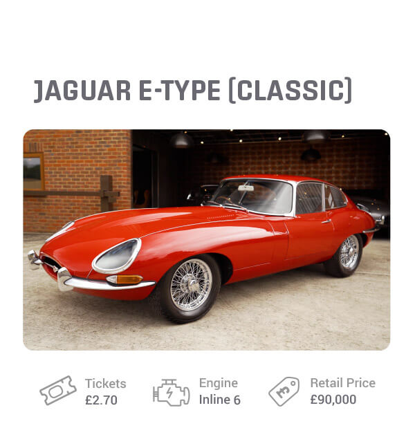 Jaguar E-Type (Classic) giveaway prize