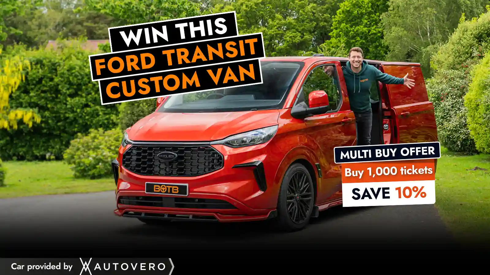   Almost Over! Win A Ford Transit Custom Van Worth £45,000!
