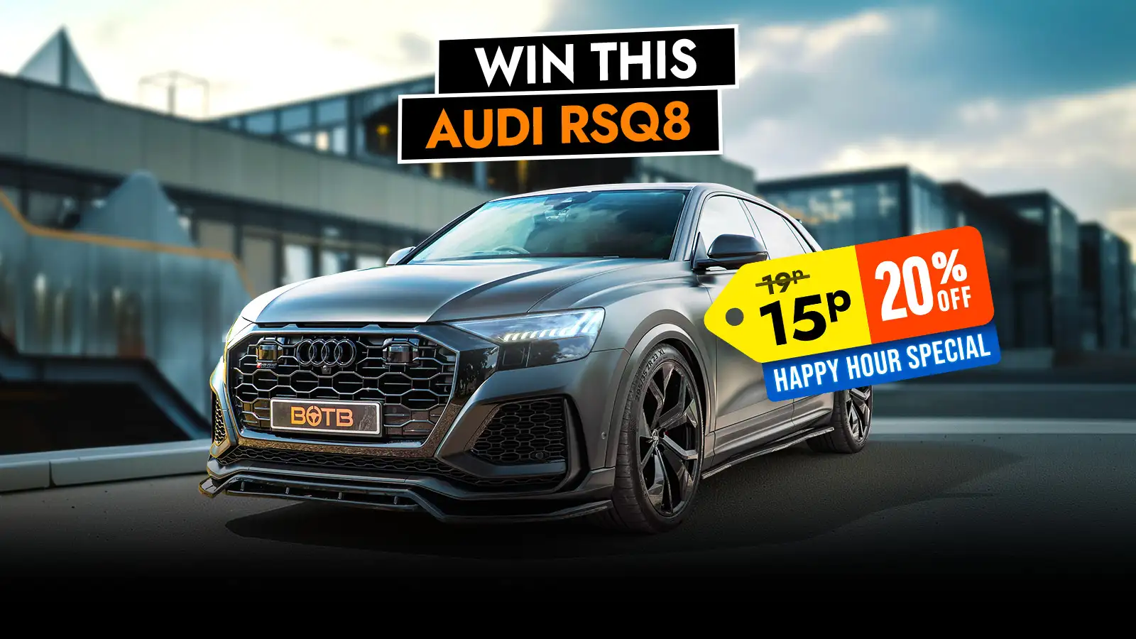 Win This 700BHP V8 Audi RSQ8 Vorsprung Worth £77,900 for 19p