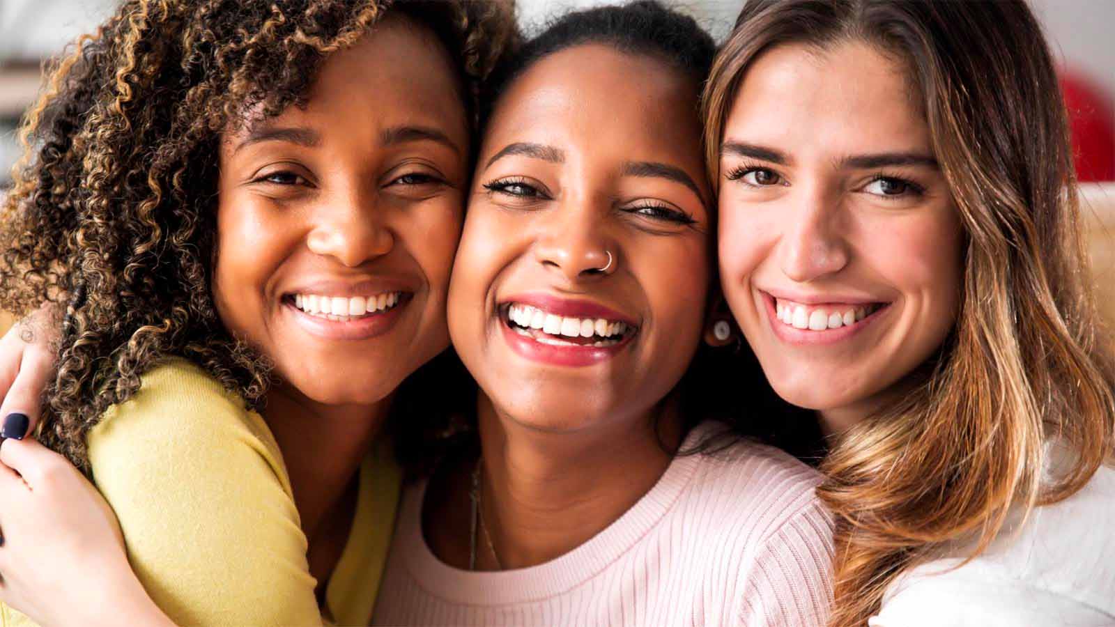 Women who have won smiles  Smile Makeover: Dental Treatment