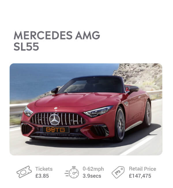 Mercedes AMG SL55 giveaway prize