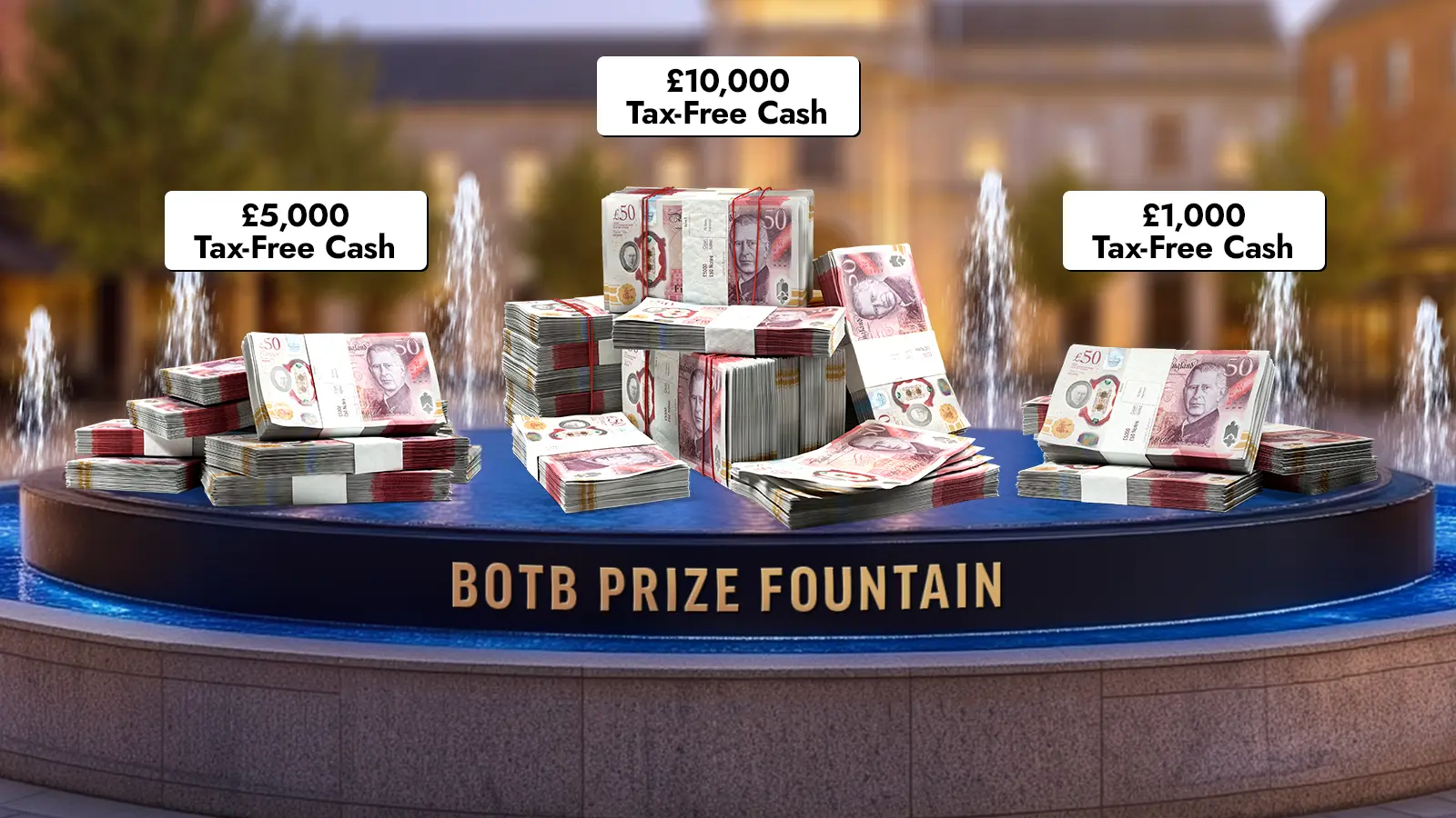   Instantly Win With The Fountain of Prizes From £1.59 Per Ticket!