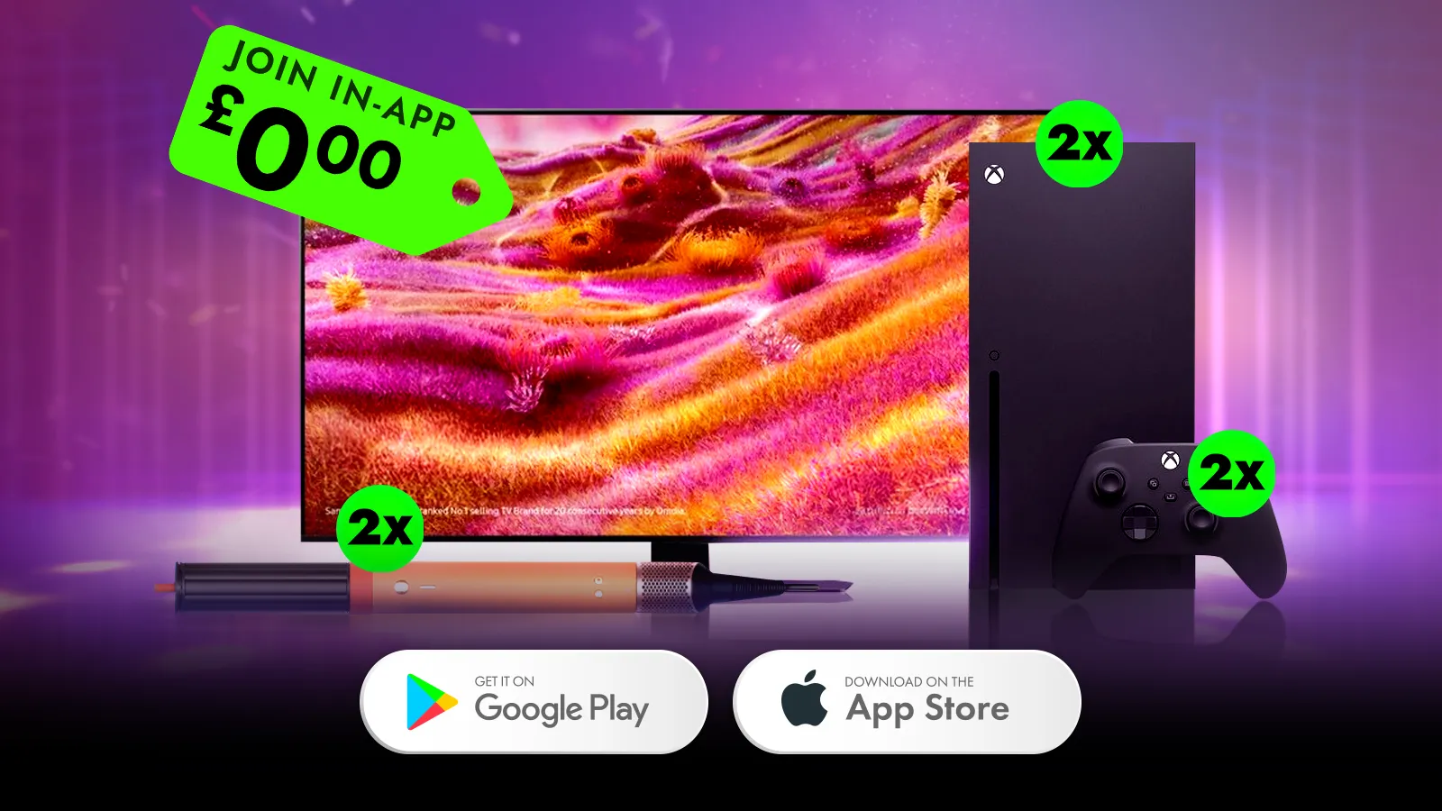   Win Free Dyson Airwrap Co-andas, Xbox Series Xs & Samsung Neo TVs