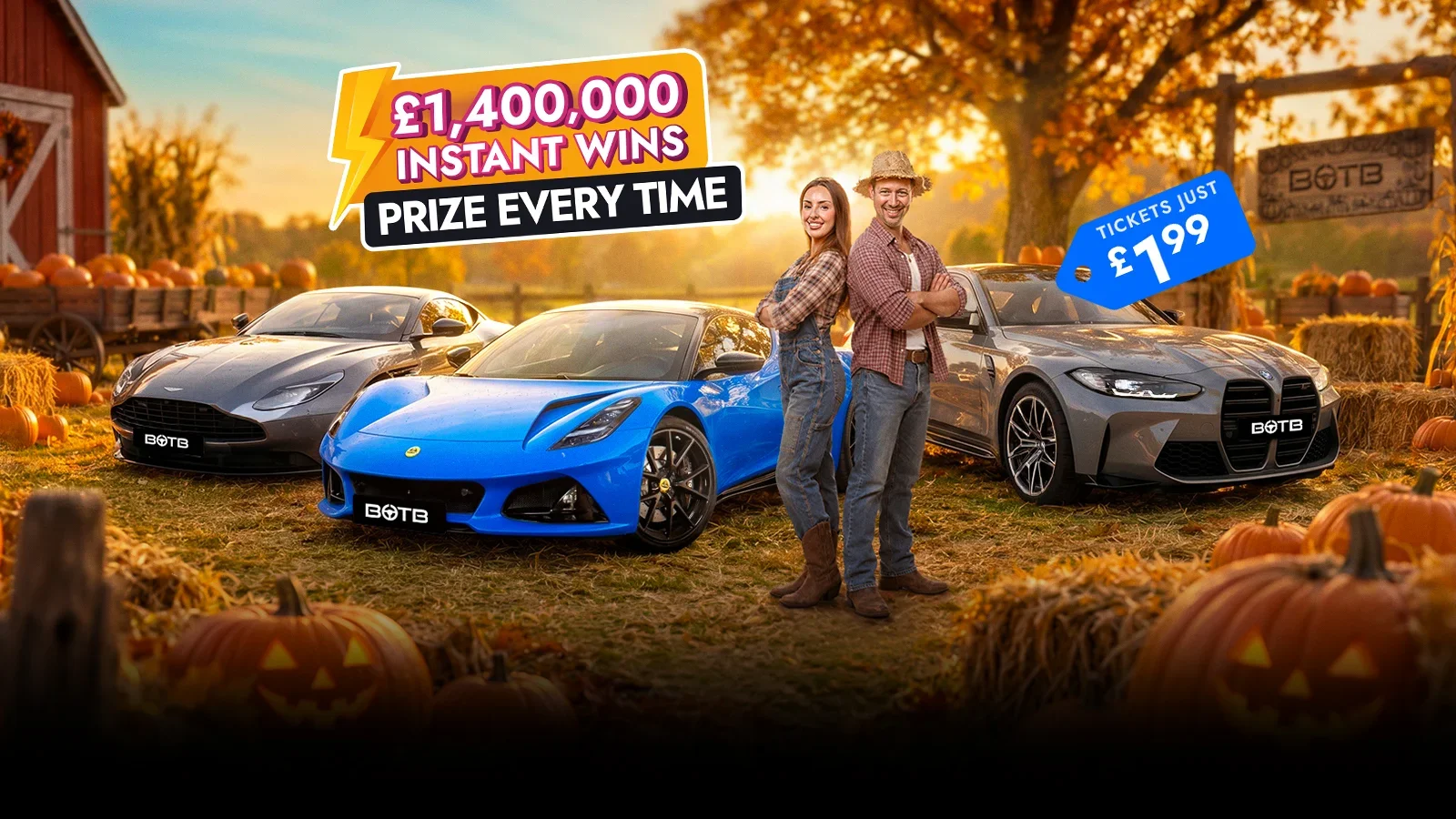   Now Live! Pumpkin Patch Harvest – £1.4M+ in Instant Wins for £1.99!