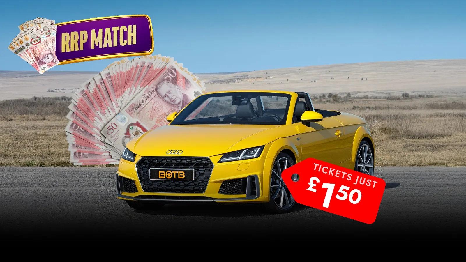  Audi TT Roadster Plus £25,000 Tax-Free Cash