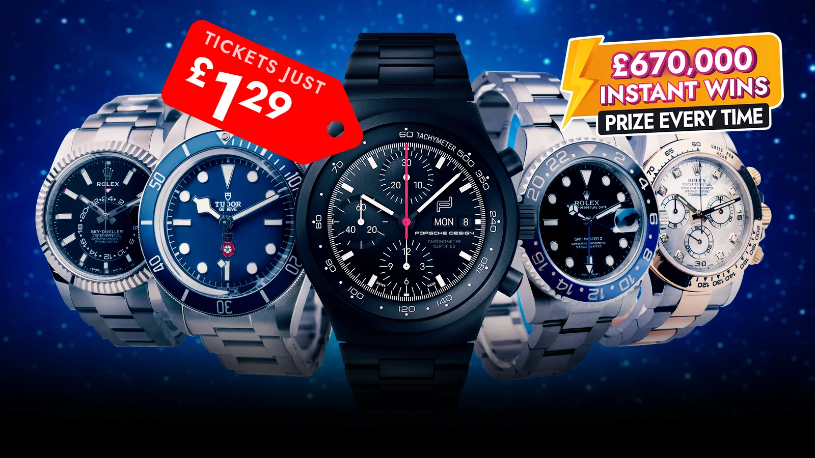 Crazy Chronos – Instantly Win Luxury Watches, Cash & More Every Time!