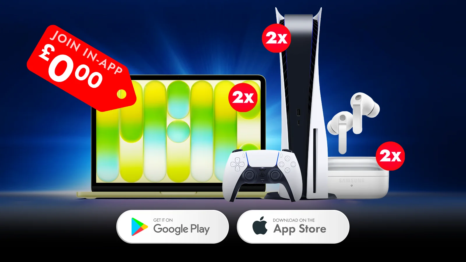   Win Free Apple MacBook Neo's, Sony Playstation 5s, Samsung Galaxy Bud4 Pros