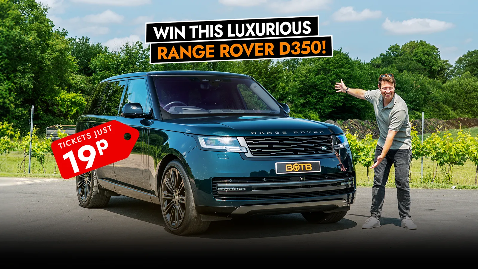 Drive away this stunning Range Rover for just 19p a ticket!