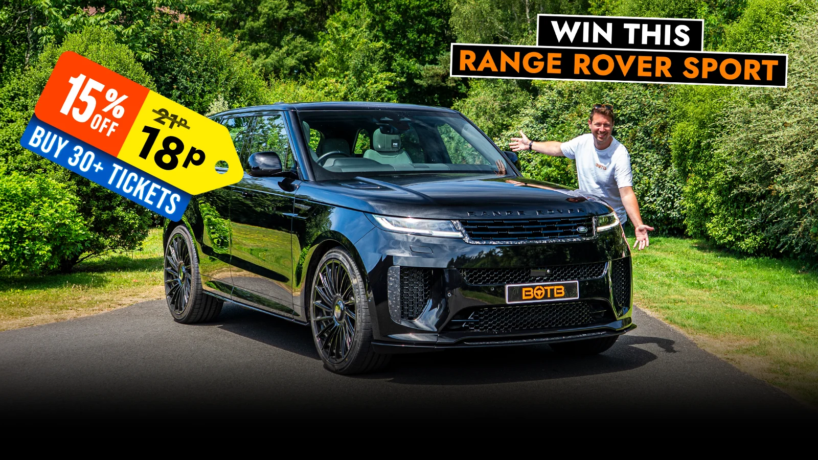   Fresh Drop... Born British, Built Brilliant - Win a Range Rover Sport for 21p!